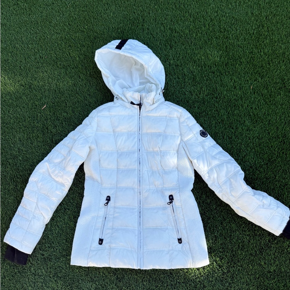NWOT Nautica Women's White Hooded Jacket